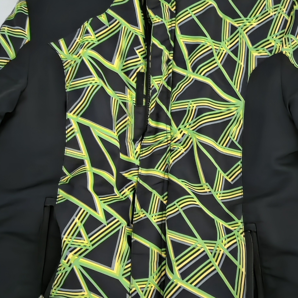Falls Creek Black and Green Patterned Jacket